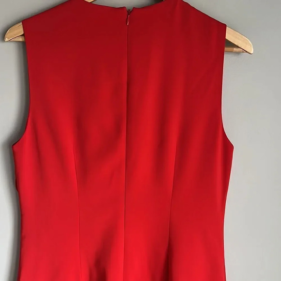 ALC Clarence Ruffled Front Dress Red - Picture 7 of 12